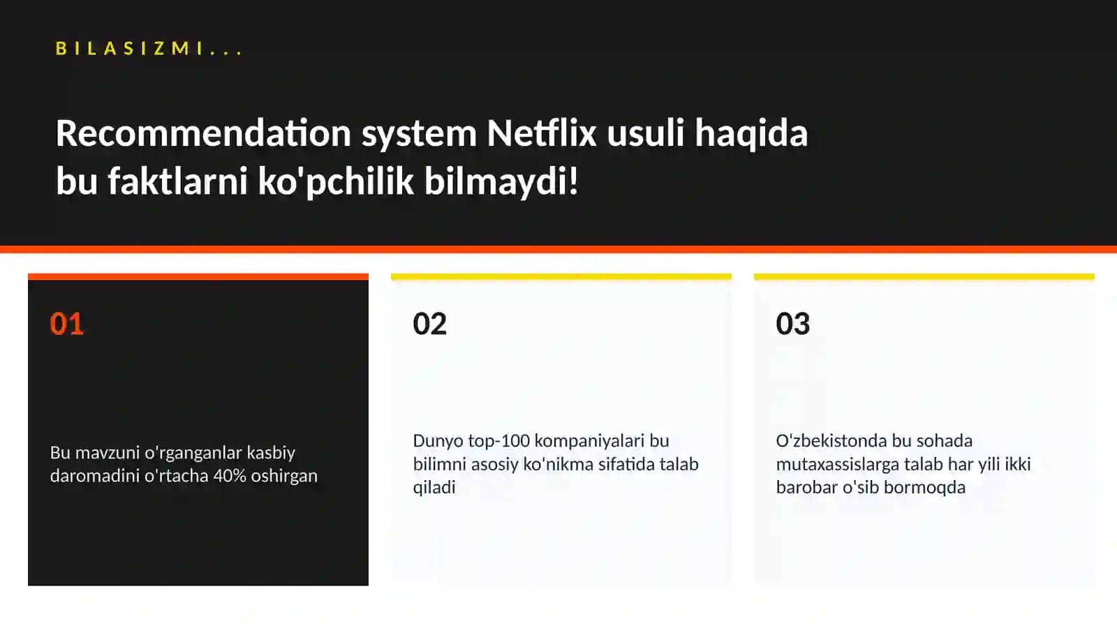 Recommendation system Netflix usuli