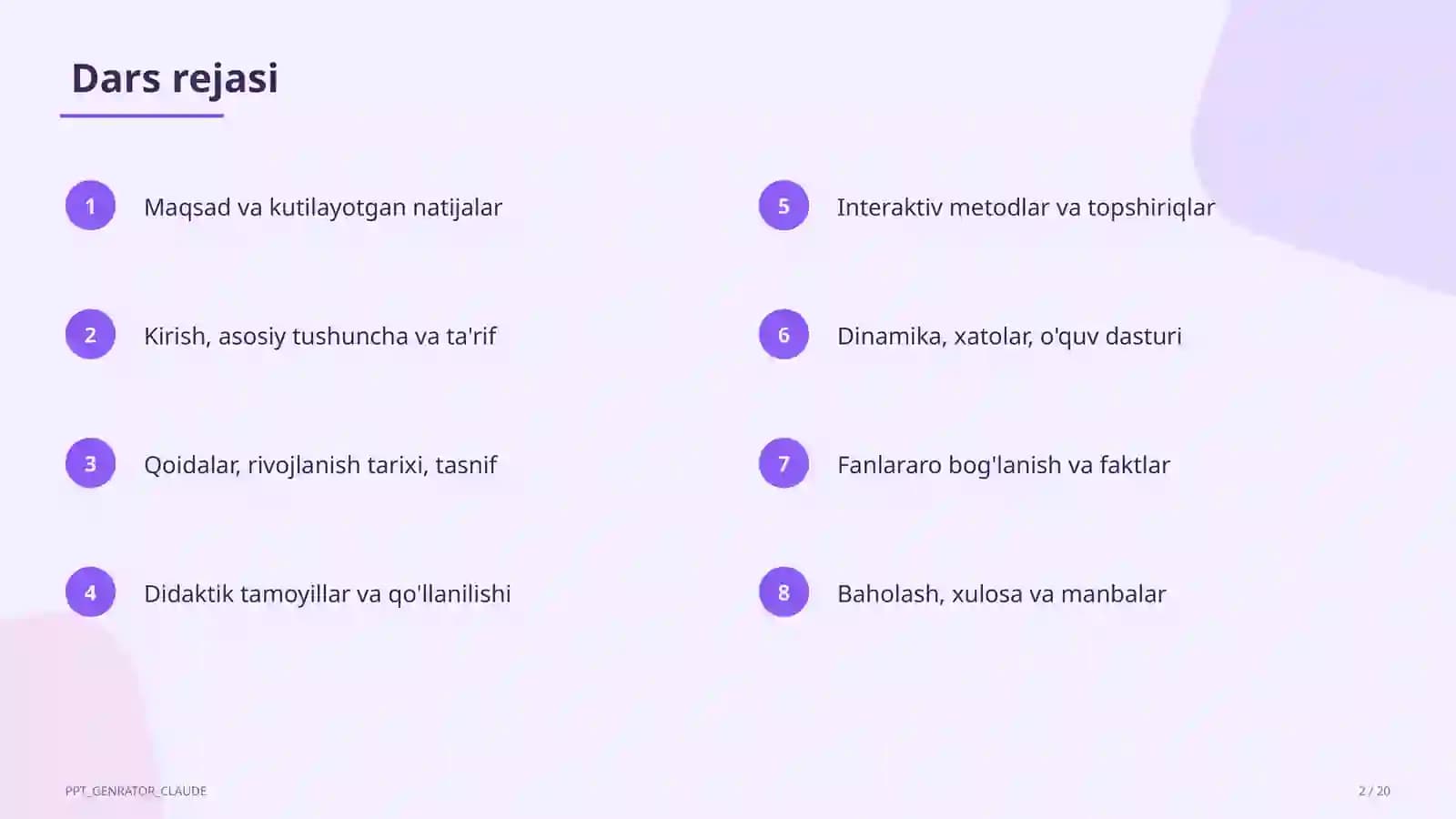 Present Simple: daily routine (3-sinf)