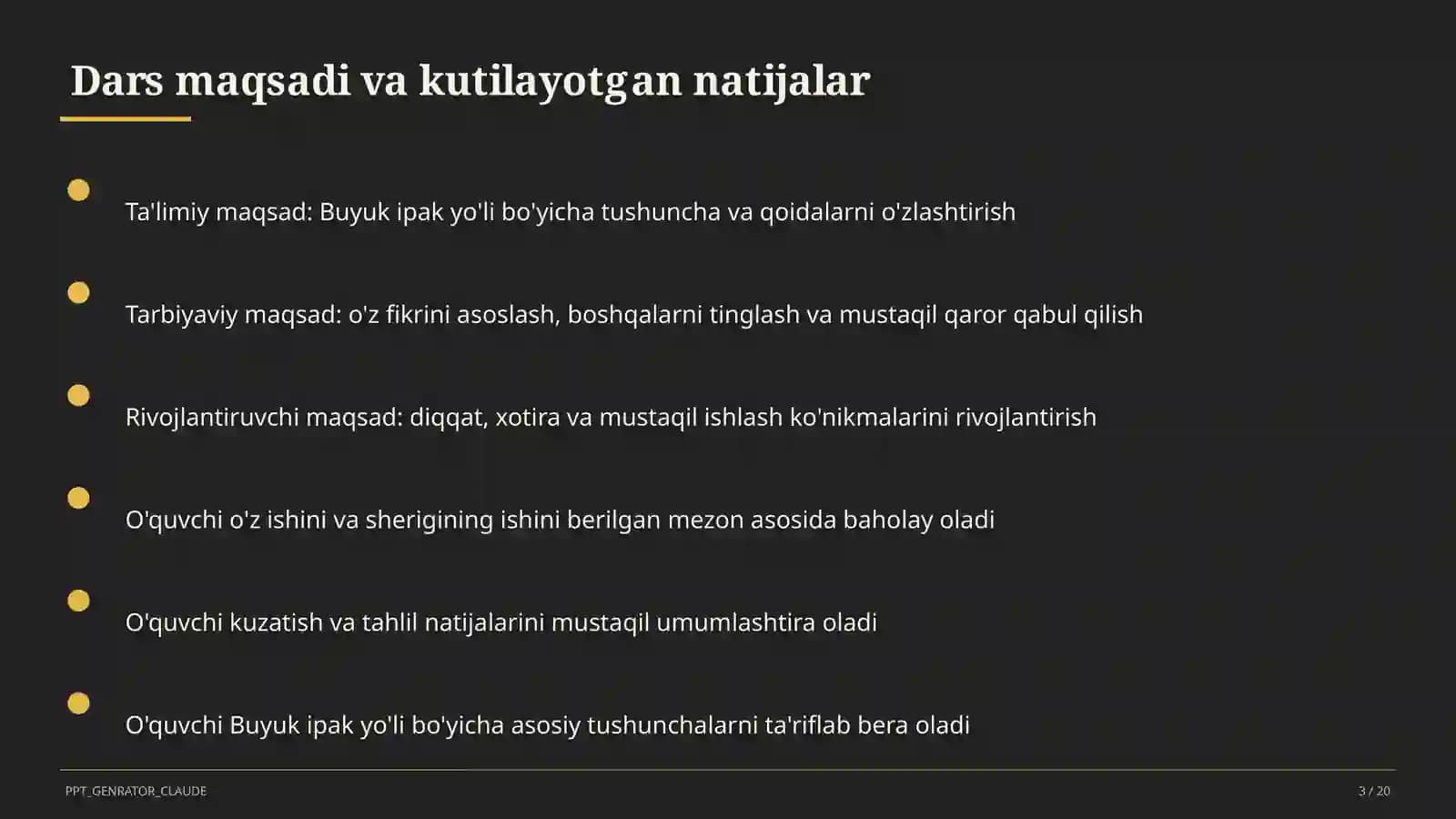 Buyuk ipak yo'li (5-sinf)