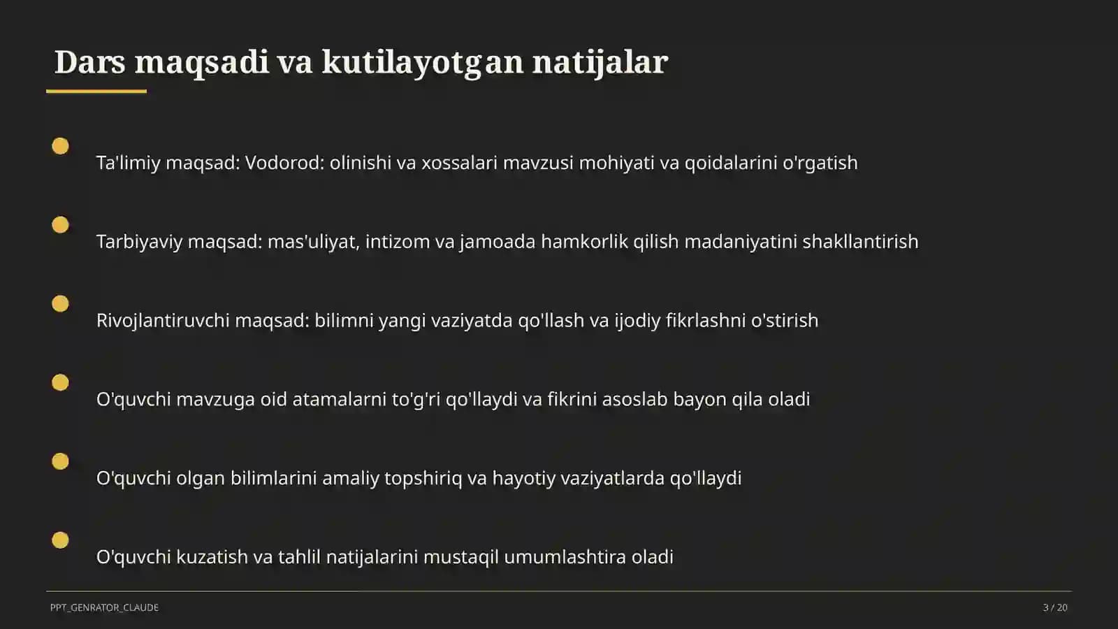 Vodorod: olinishi va xossalari (7-sinf)