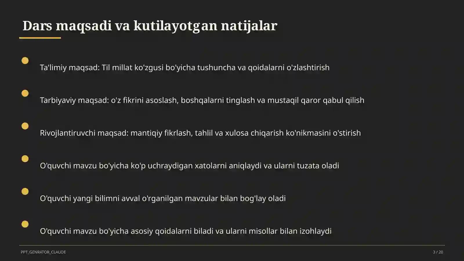 Til millat ko'zgusi (6-sinf)