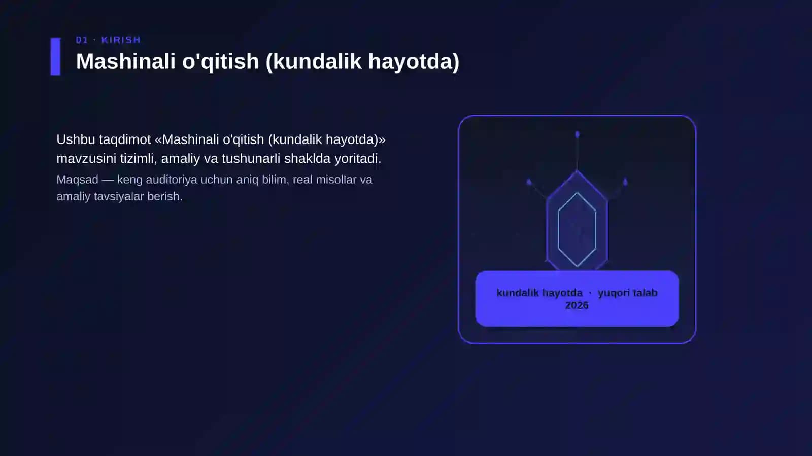 Mashinali o'qitish (kundalik hayotda)
