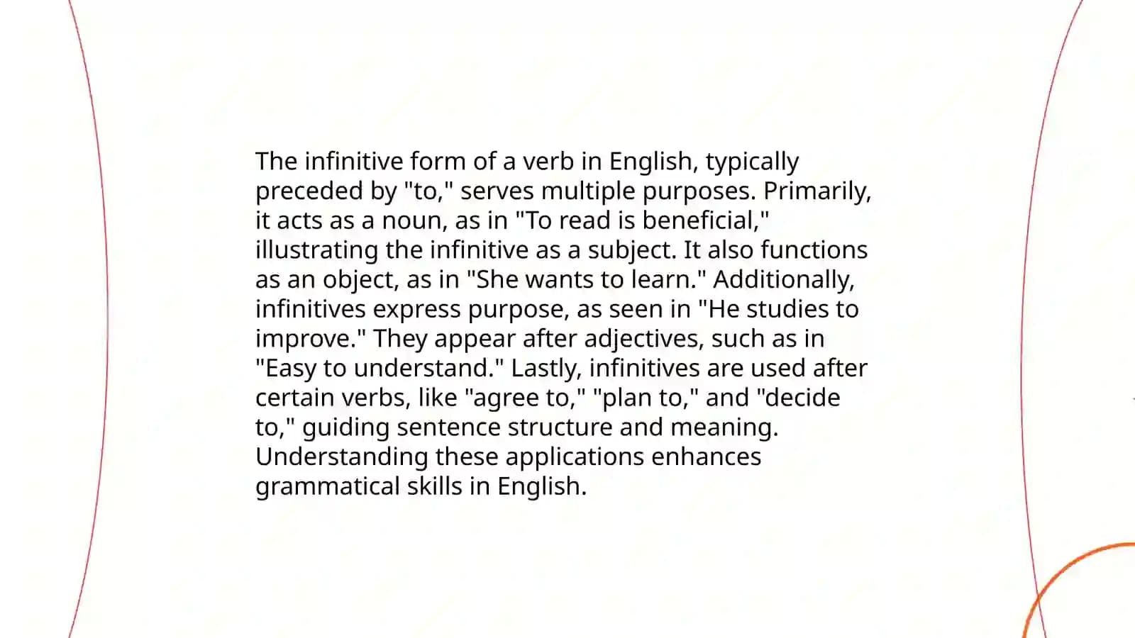 Infinitive Forms of Verbs