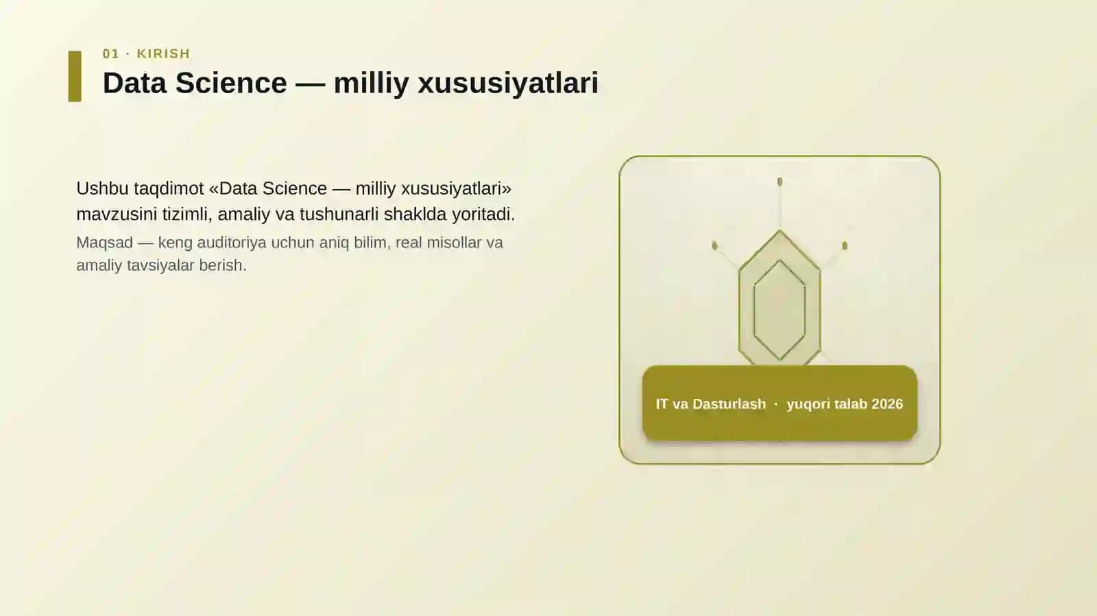 Data Science — milliy xususiyatlari