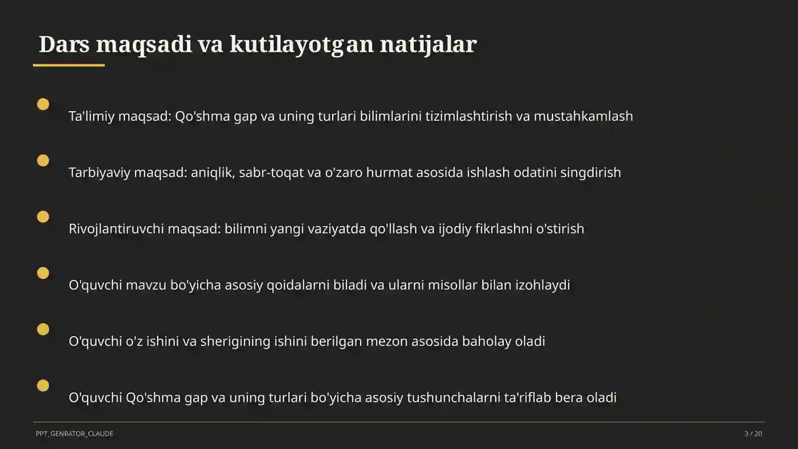 Qo'shma gap va uning turlari (9-sinf)