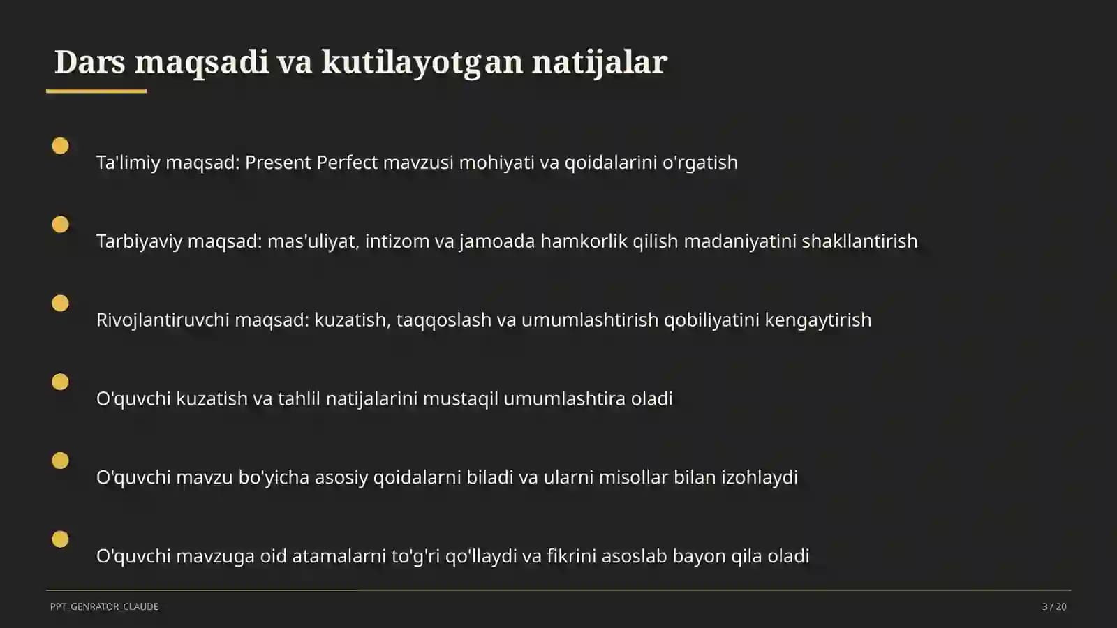 Present Perfect (8-sinf)