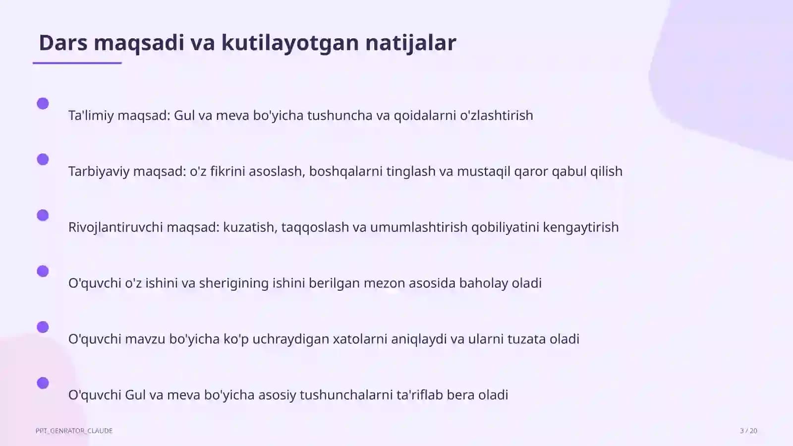 Gul va meva (5-sinf)
