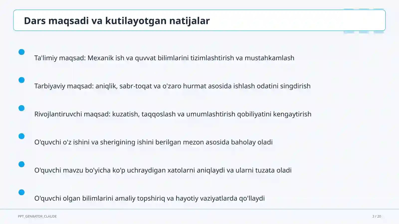 Mexanik ish va quvvat (7-sinf)