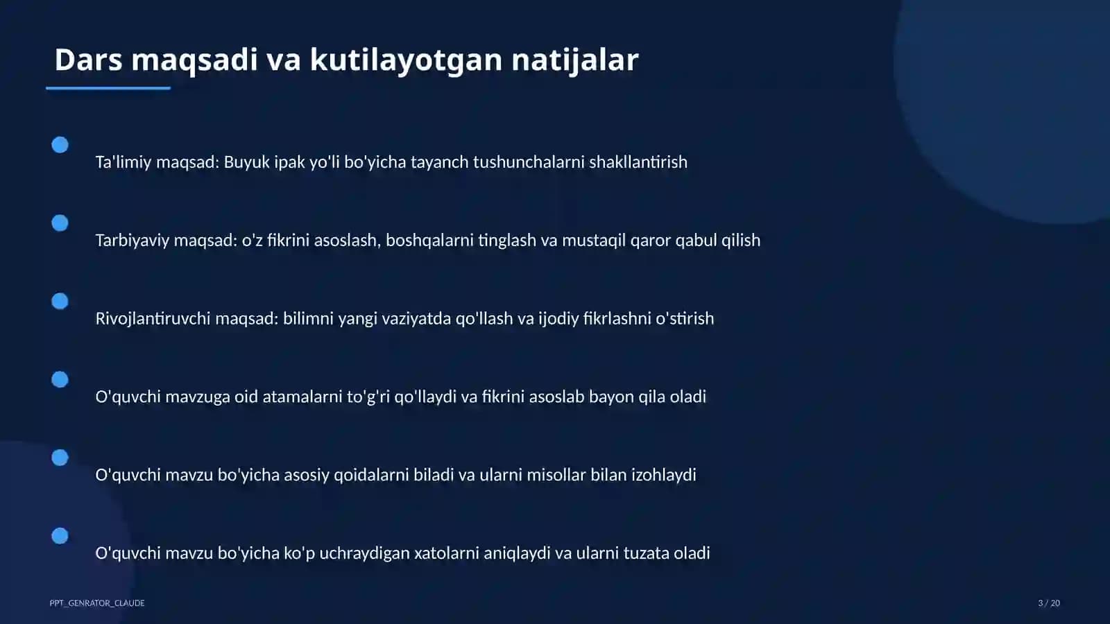 Buyuk ipak yo'li (5-sinf)