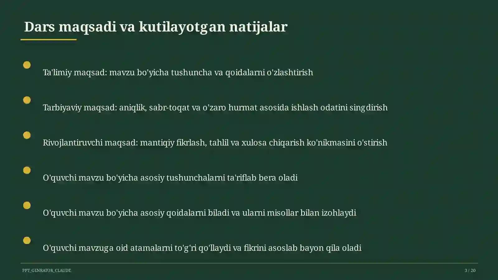 Atom va molekula. Kimyoviy element (7-sinf)