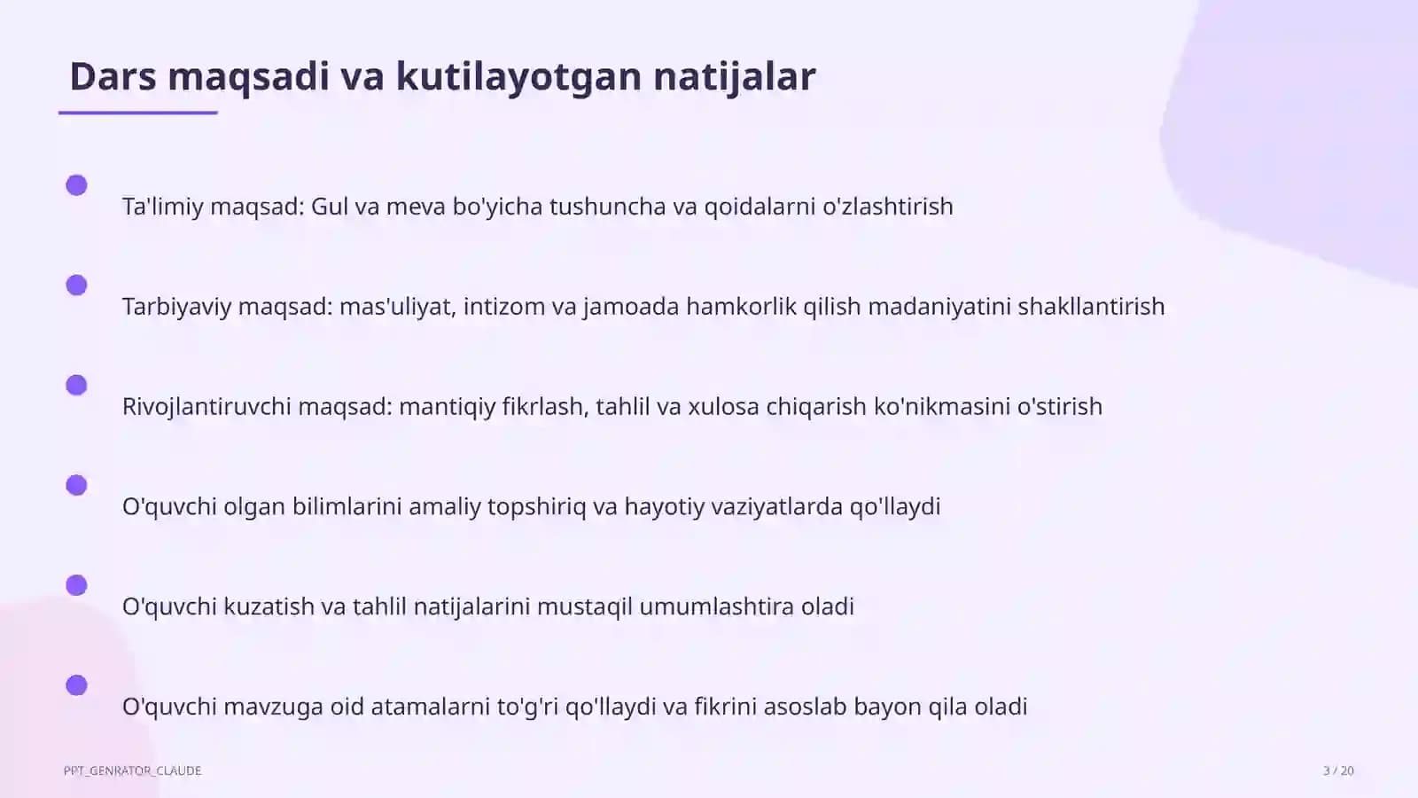 Gul va meva (5-sinf)