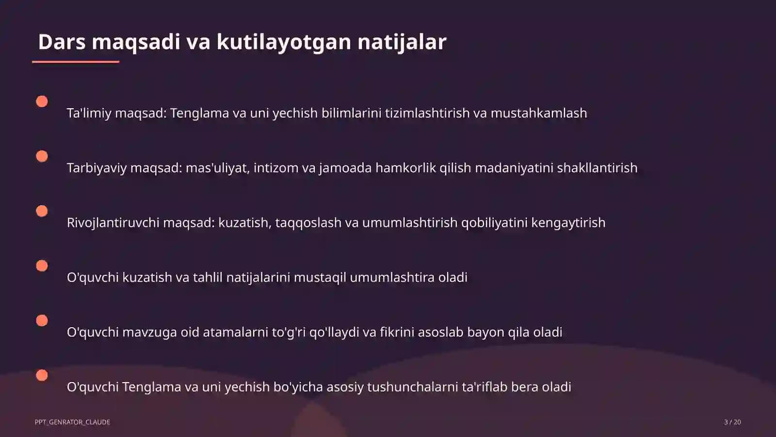 Tenglama va uni yechish (5-sinf)