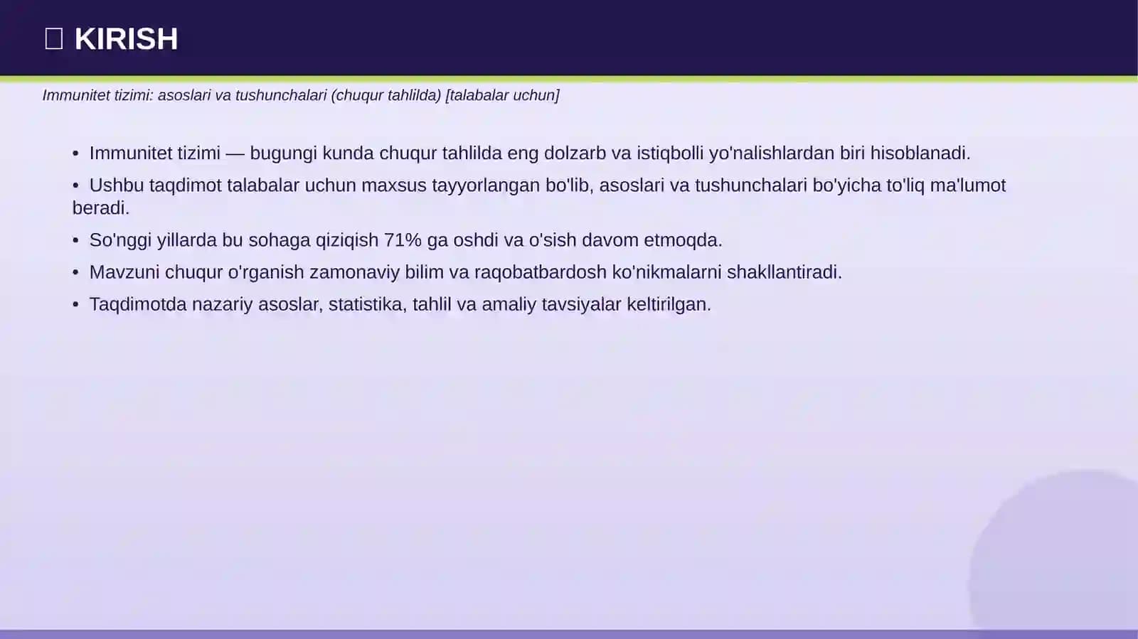 IMMUNITET TIZIMI