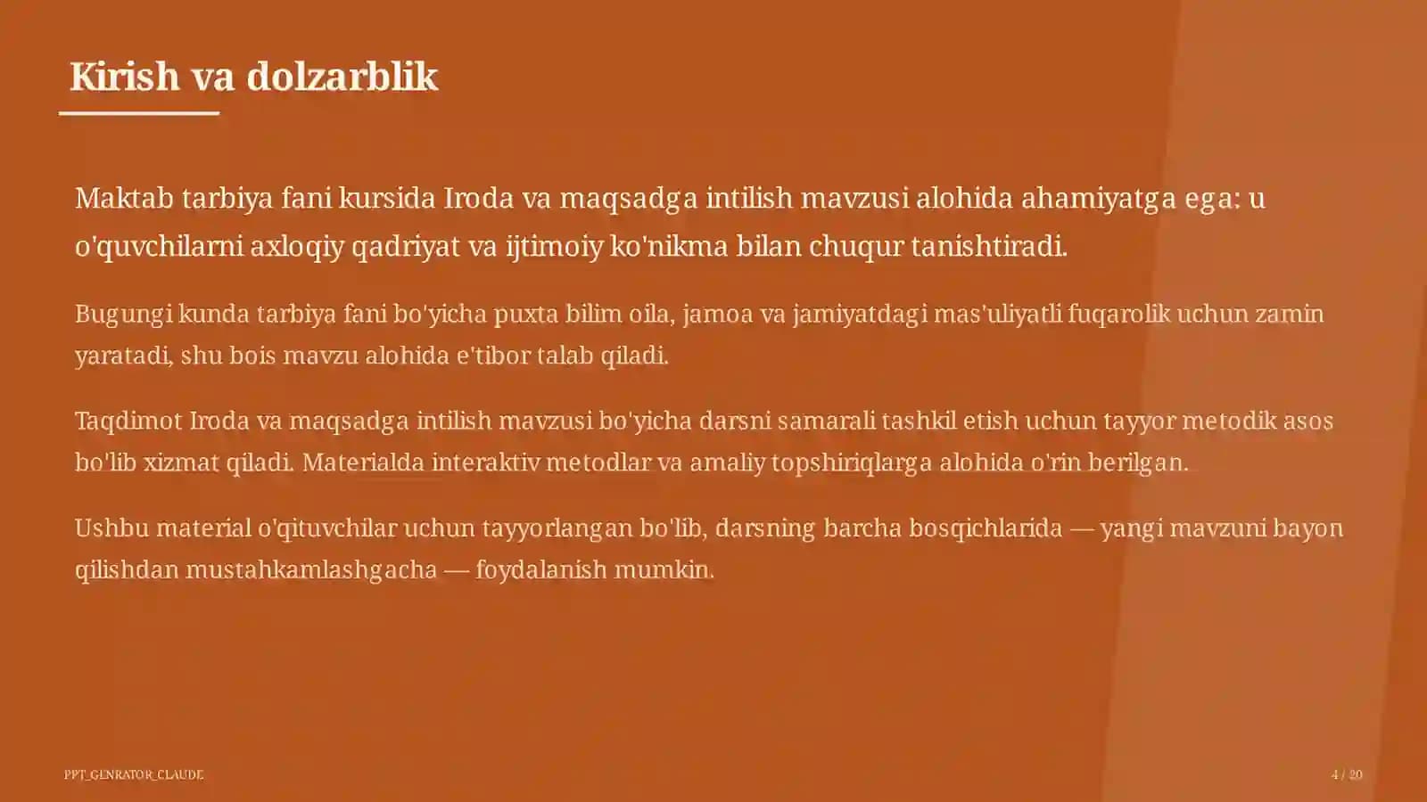 Iroda va maqsadga intilish (9-sinf)