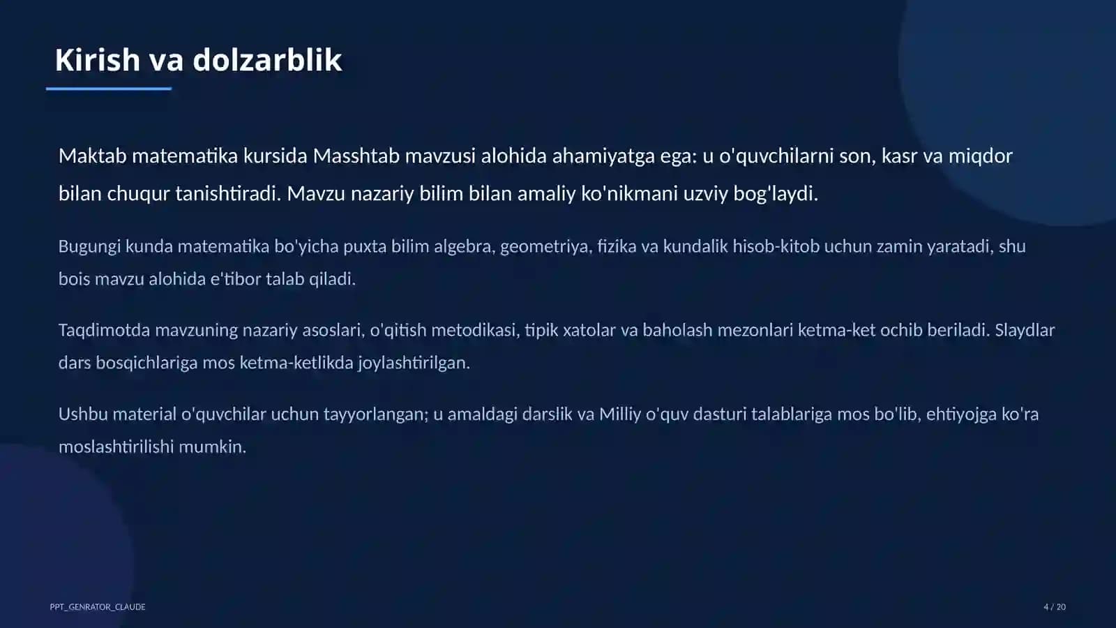 Masshtab (6-sinf)