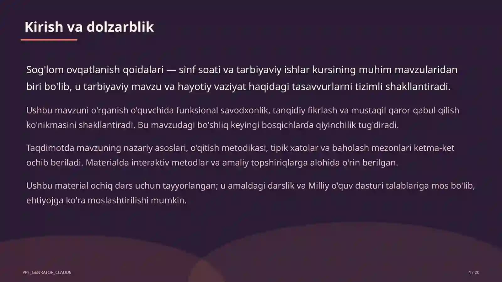 Sog'lom ovqatlanish qoidalari
