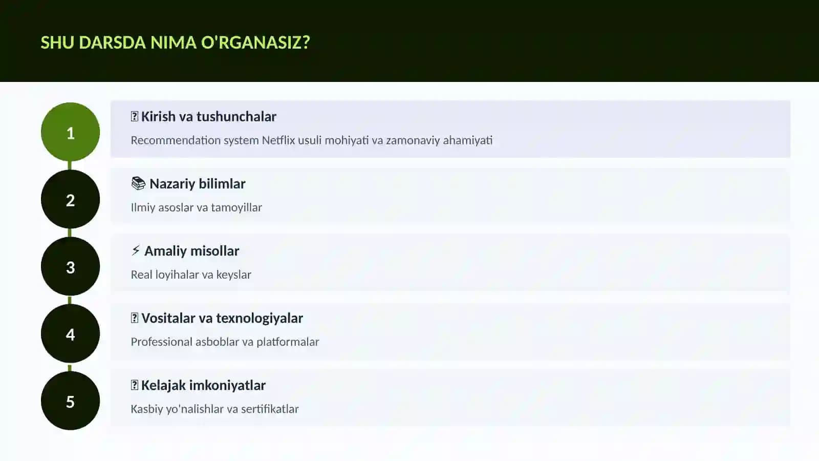 Recommendation system Netflix usuli