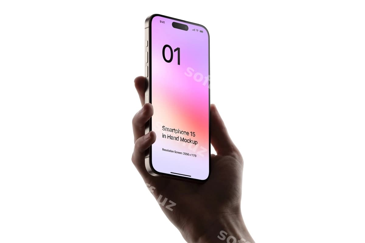 Smartfon qo'l maketi | Smart phone hand mockup