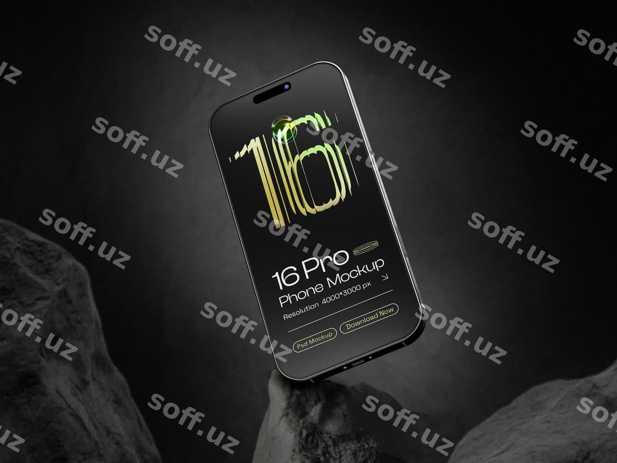 Akillı telefon 16 pro namuna | Smartphone 16 pro mockup
