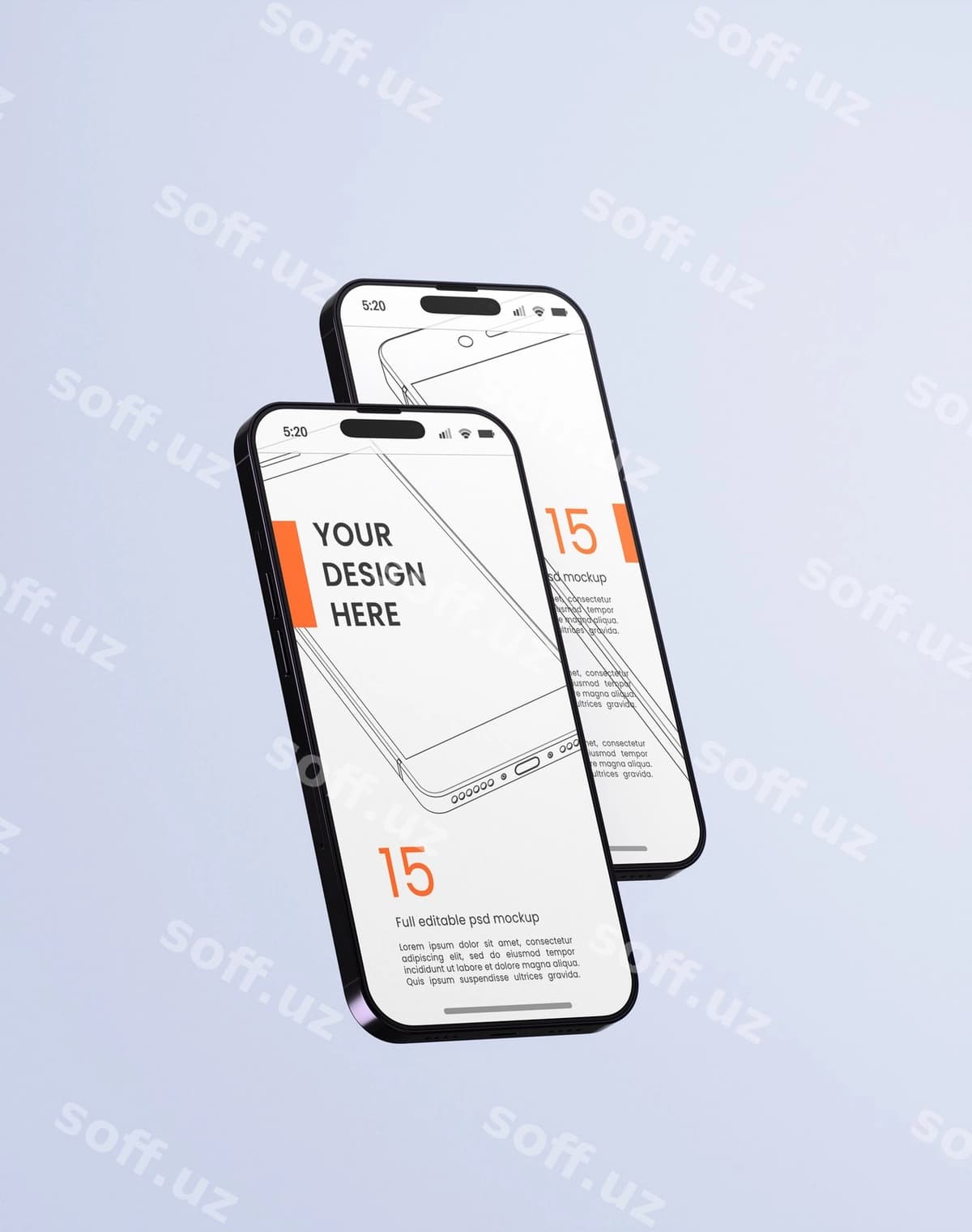 Akıllı telefon ekrani namuna dizayni | Smartphone screen mockup design