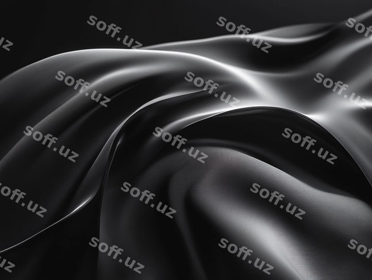 To'g'ri qora satin matosiy tekstura | Smooth black satin fabric texture