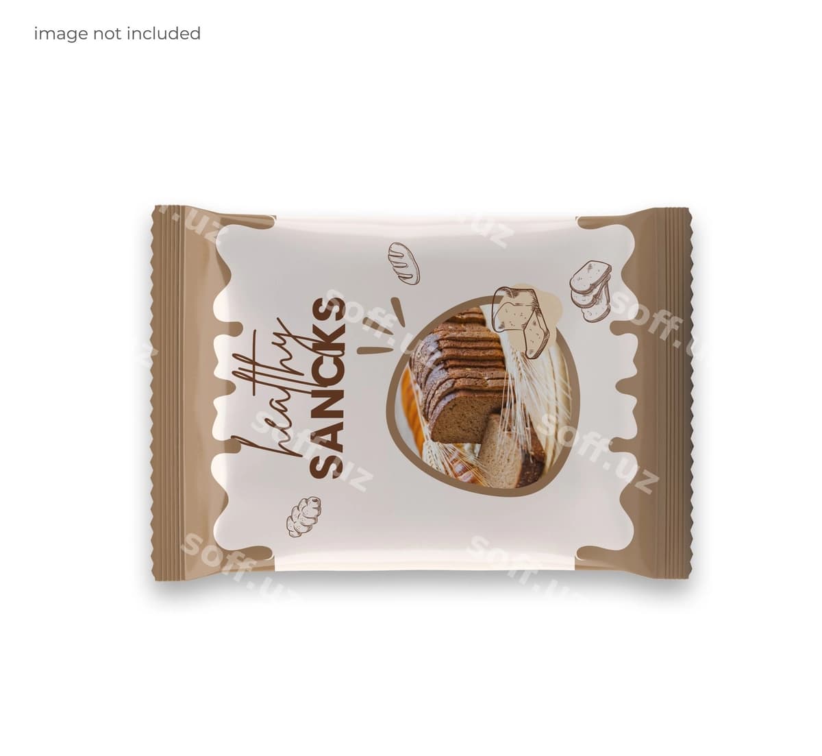 Gazak qadoqlash maketi | Snack packaging mockup