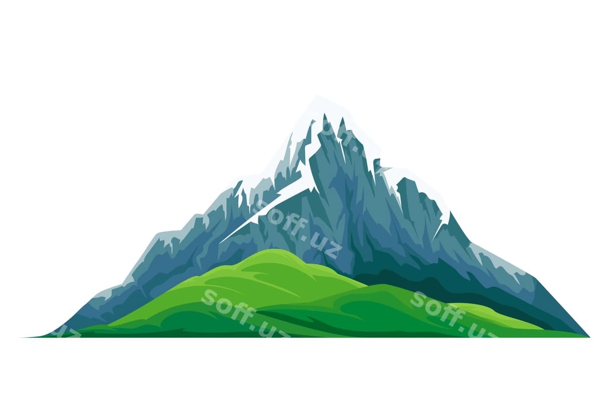 Qor bagichgan to'pka vodi | Snow capped mountain peak valley