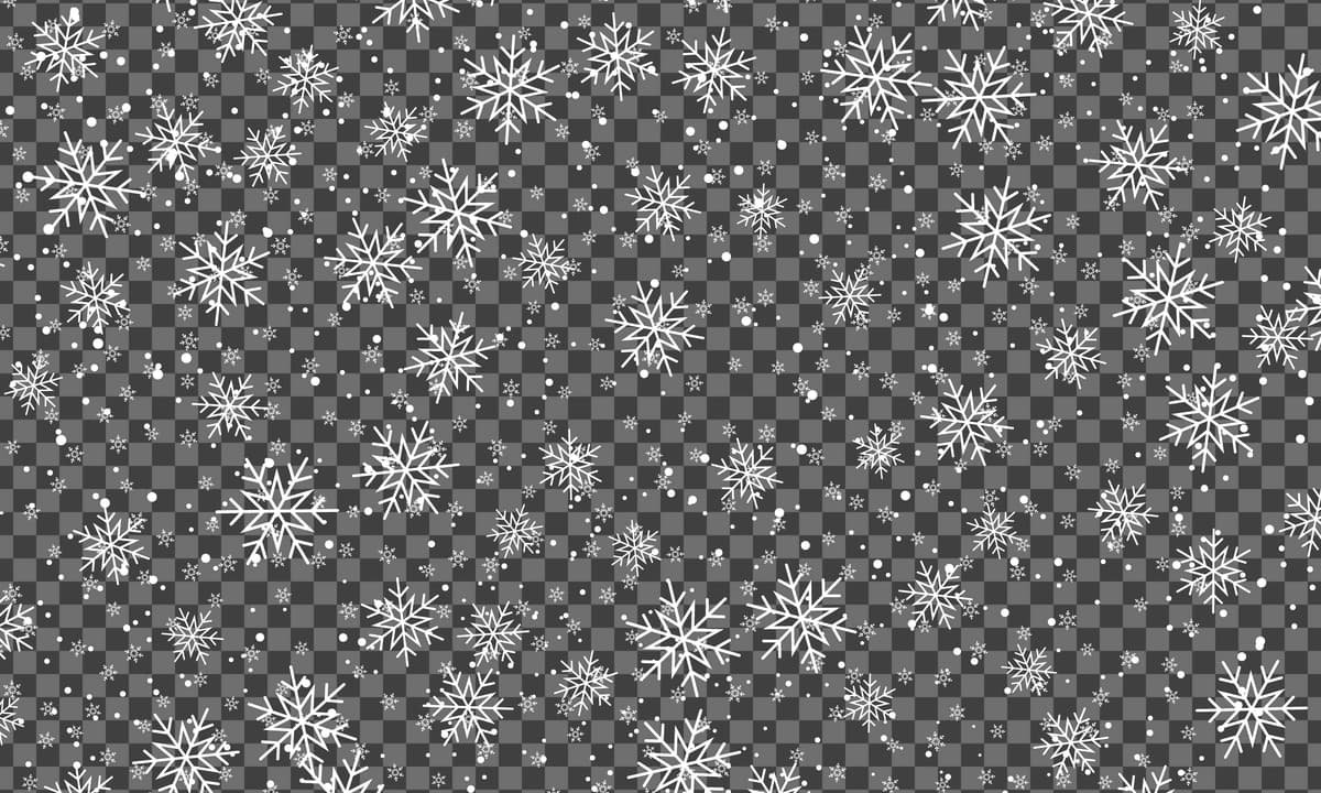 Yog'ayotgan qor fon vektor tasviri | Falling snow background vector illustration