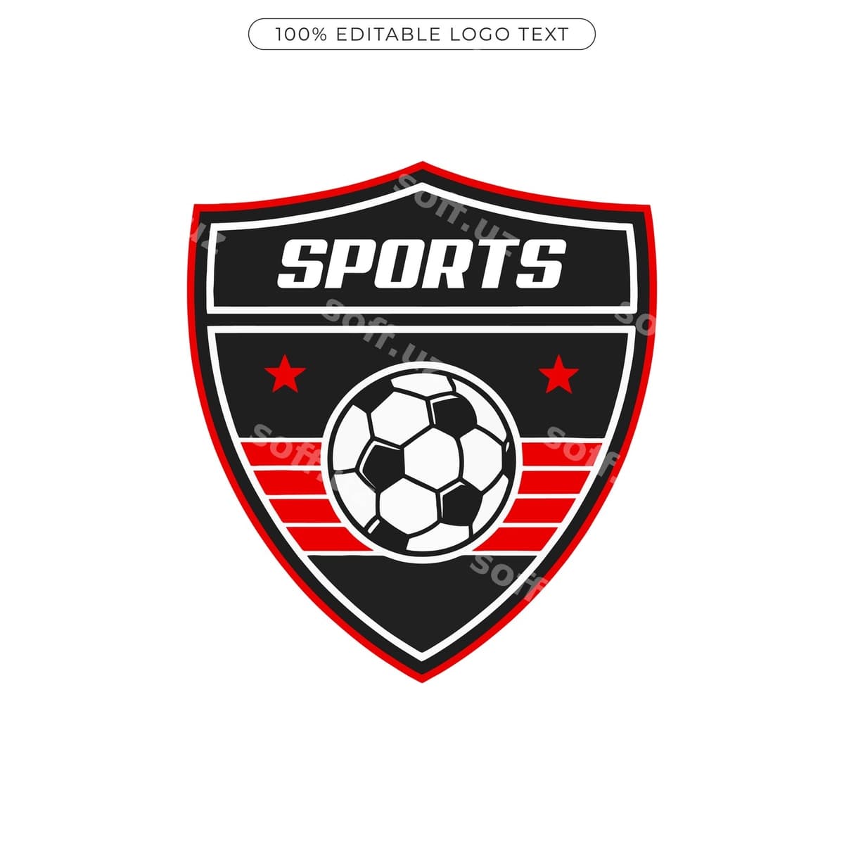 Futbol sport logotipi nishoni | Soccer sports logo badge
