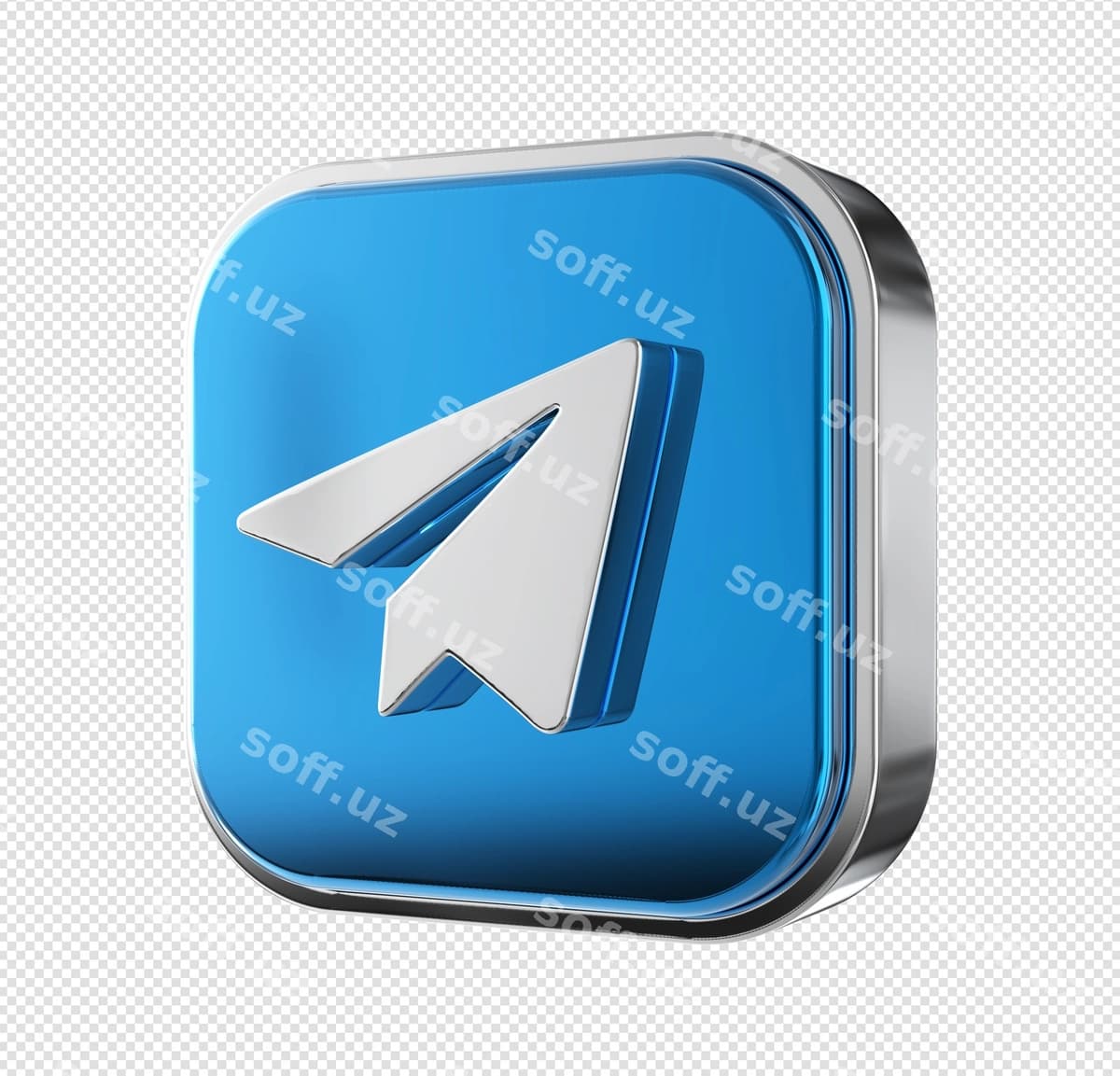 Ijtimoiy media telegram 3D renderlash | Social media telegram 3d rendering