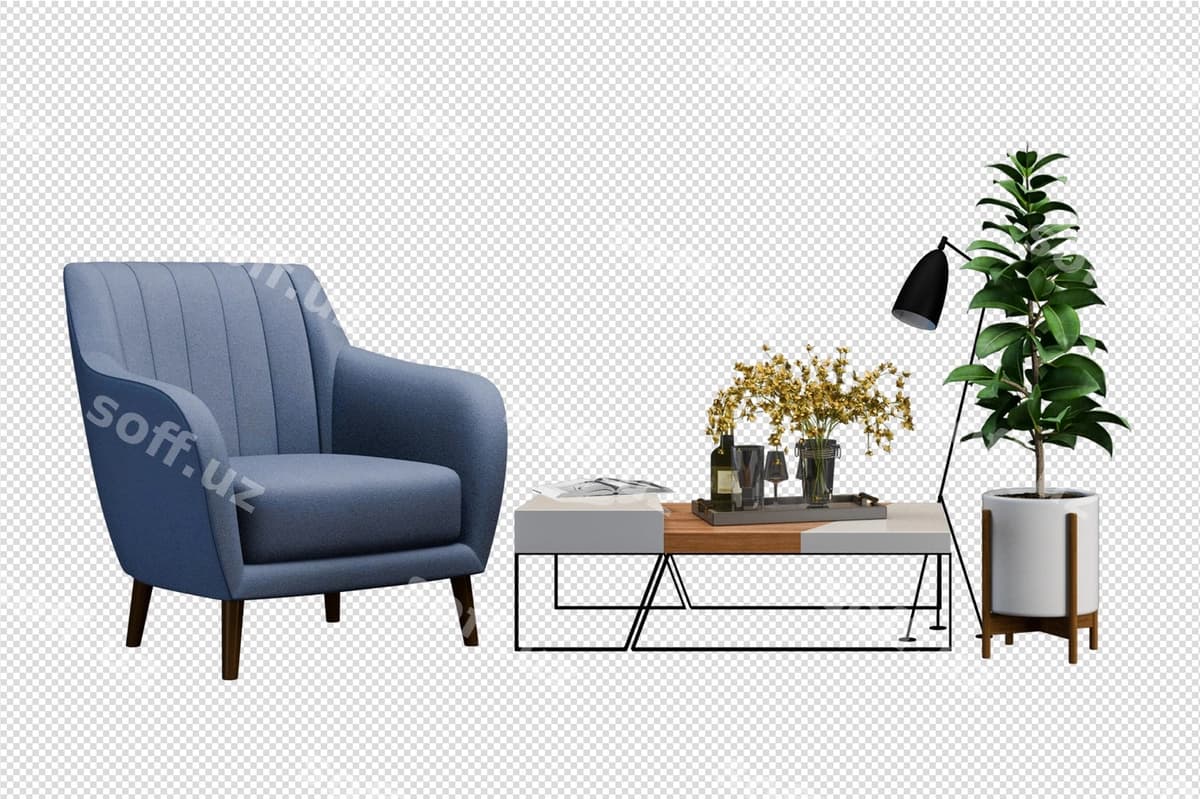 Sofa 3d render isolated | Sofa 3d rendering isolated