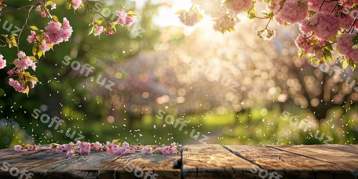 Bahor o'tgani botqoq yashil stol | Spring awakening lush green table