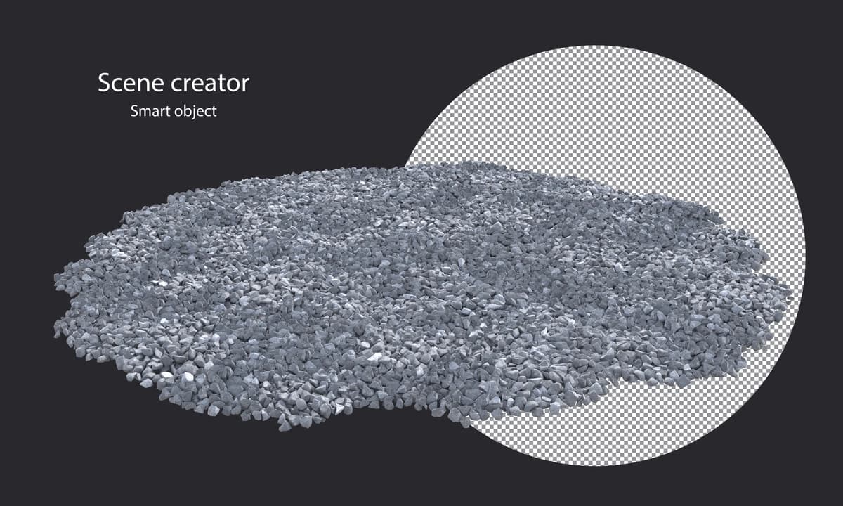 3D toshlar izolyatsiya qilingan toshlarni kesish yo'li | 3d pebbles isolated pebbles clipping path