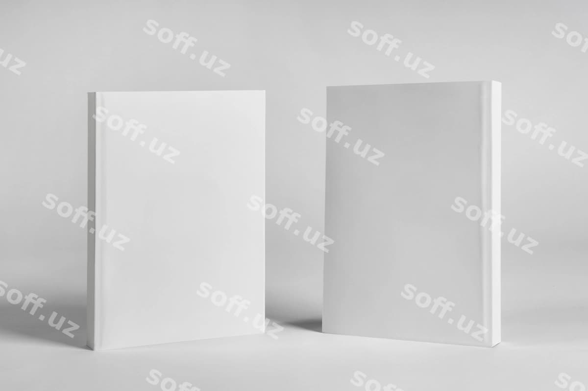 Tik kitob namunasi | Standing up book mockup