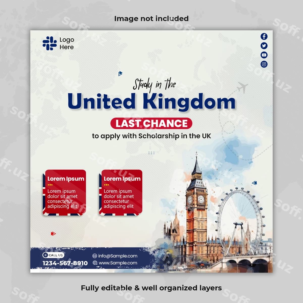 O'rganish UK ijtimoiy media posti | Study uk social media post