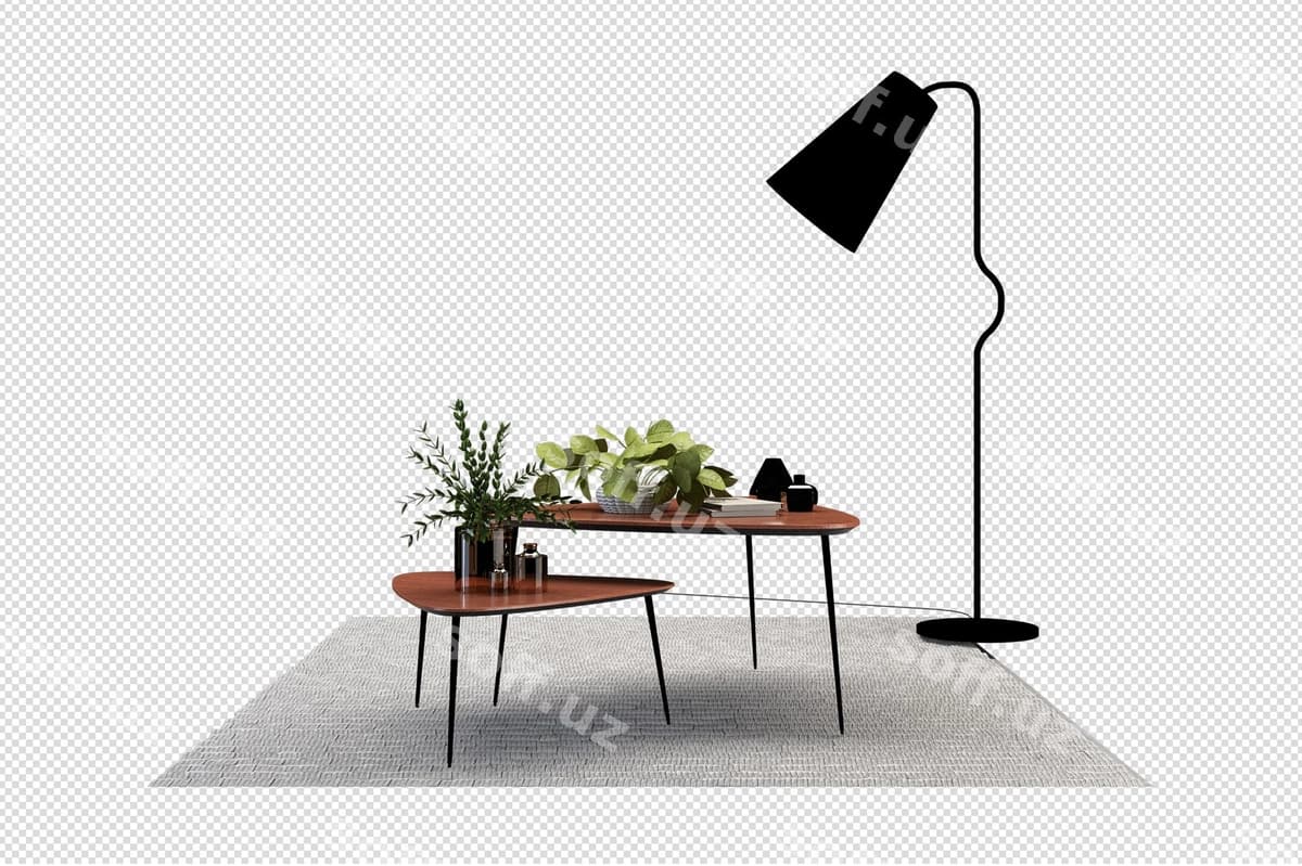 Stol lampasi 3d rendering ajraltirilgan | Table lamp 3d rendering isolated