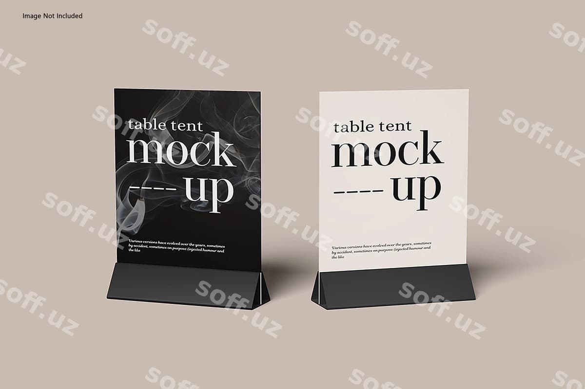 Stol tant mockup | Table tant mockup