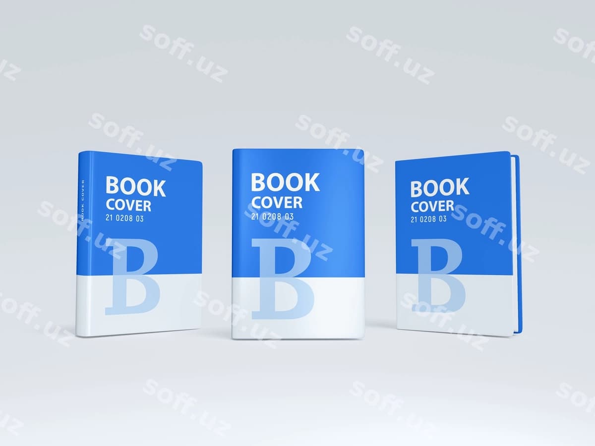 Balqatli qattiq qoplashli kitob namunasi | Thick hard cover book mockup