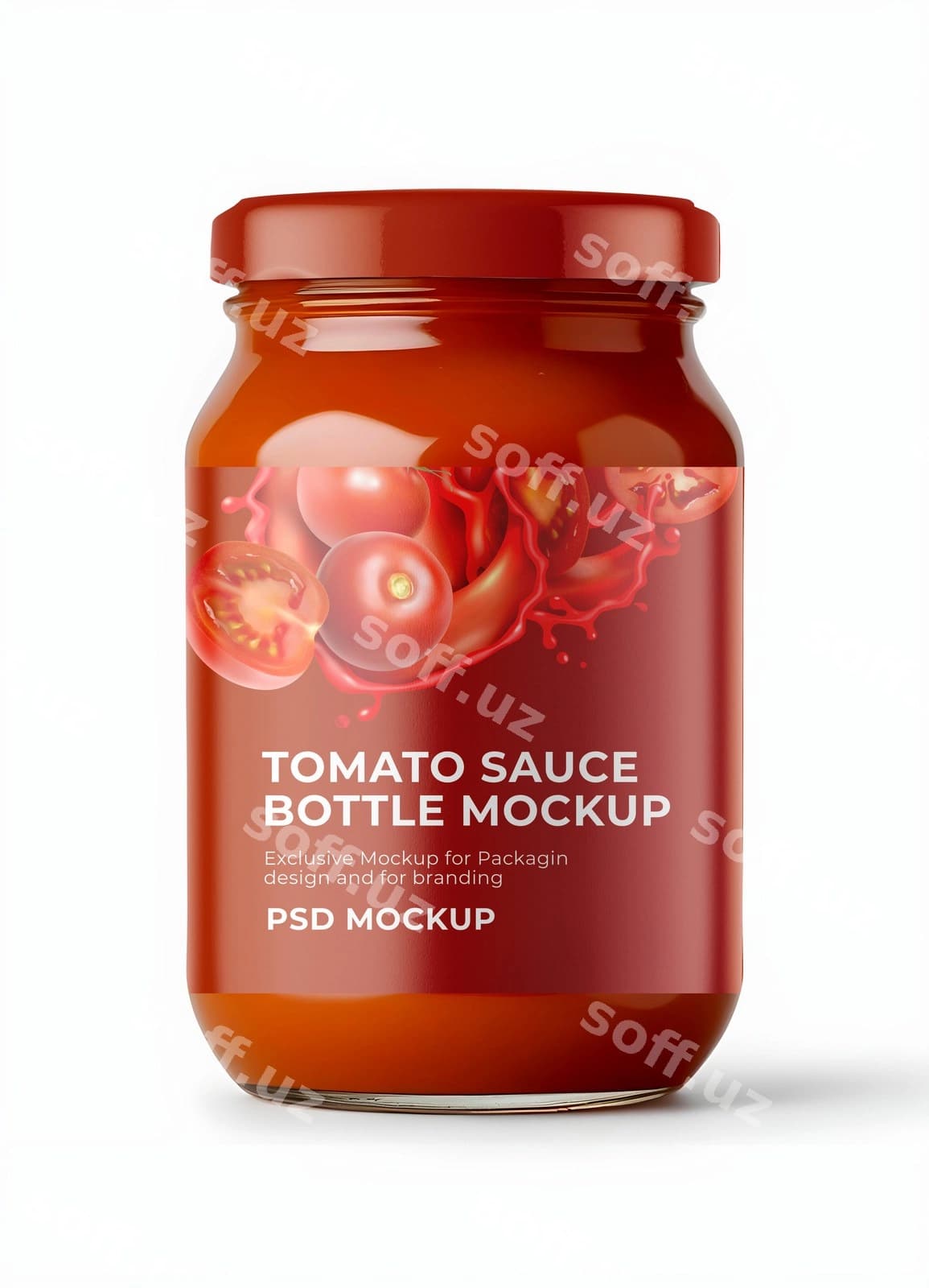 Pomidor sousi banka namuna | Tomato sauce jar mockup