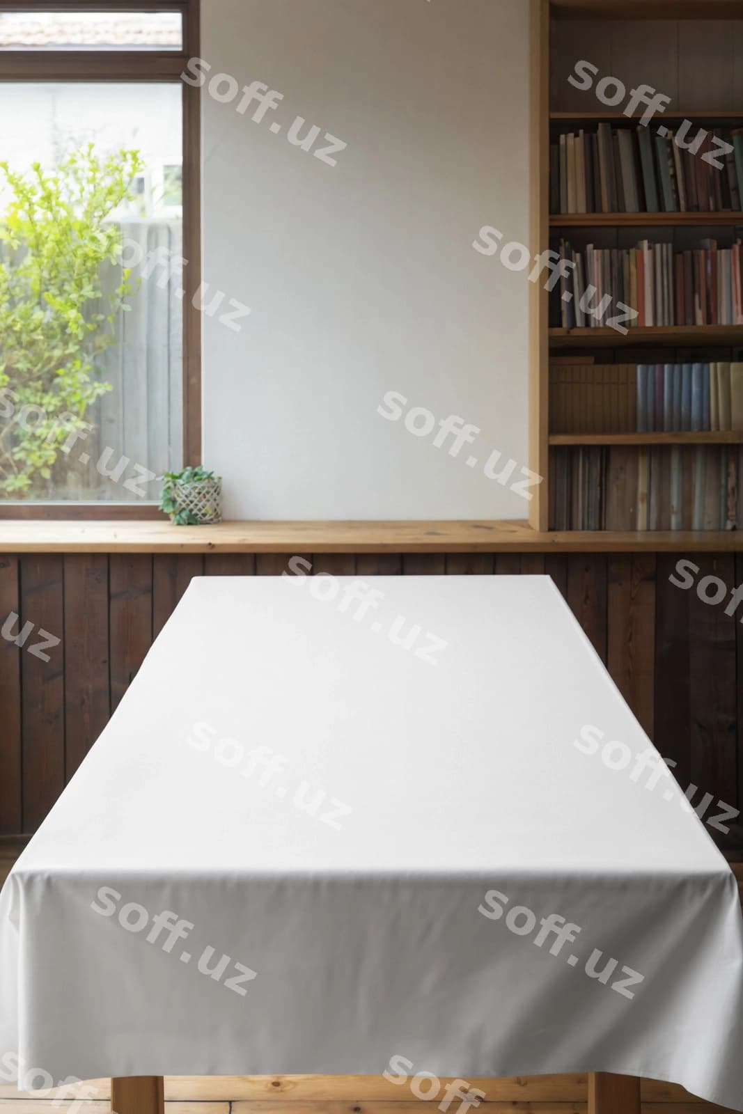Yuqori ko'rinish dastarkon lapasi namunasi | Top view tablecloth mockup