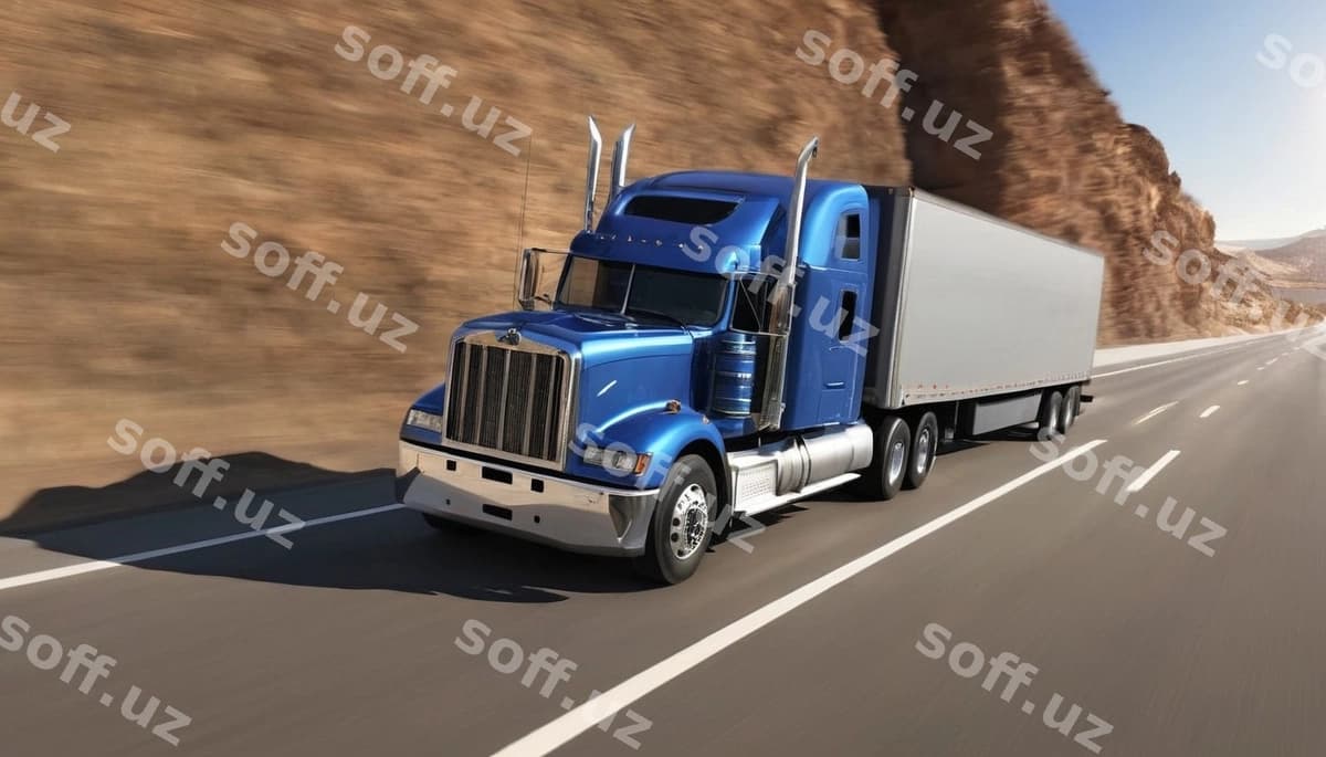Trailerlar yo'l bo'yiicha harakatlanmoqda | Trailer trucks driving road