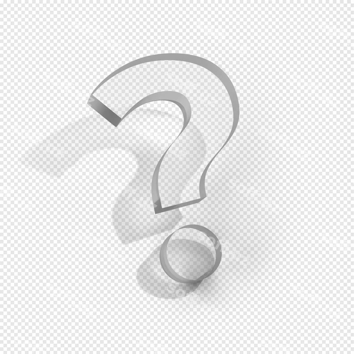 Shaffof shisha savol belgisi | Transparent glass question mark