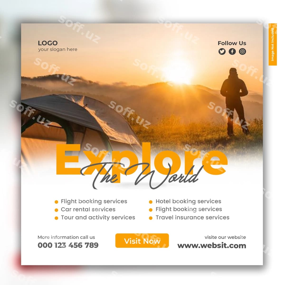 Sayohat ijtimoiy media dizayni | Travel social media design