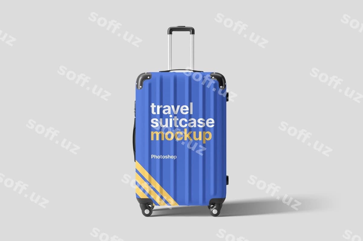 Sayohat chamadonining maketi | Travel suitcase mockup