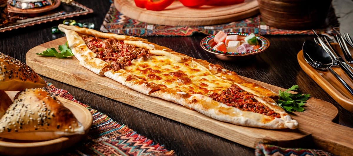 Turli xil nachinkali turk pitsa pitasi | Turkish pizza pita with different stuffing