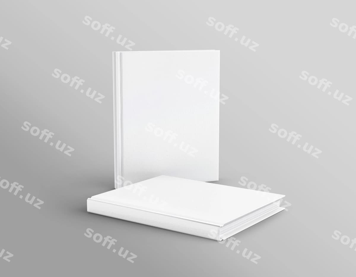Ikki qattiq qo'shiq namunasi | Two hardcover books mockup