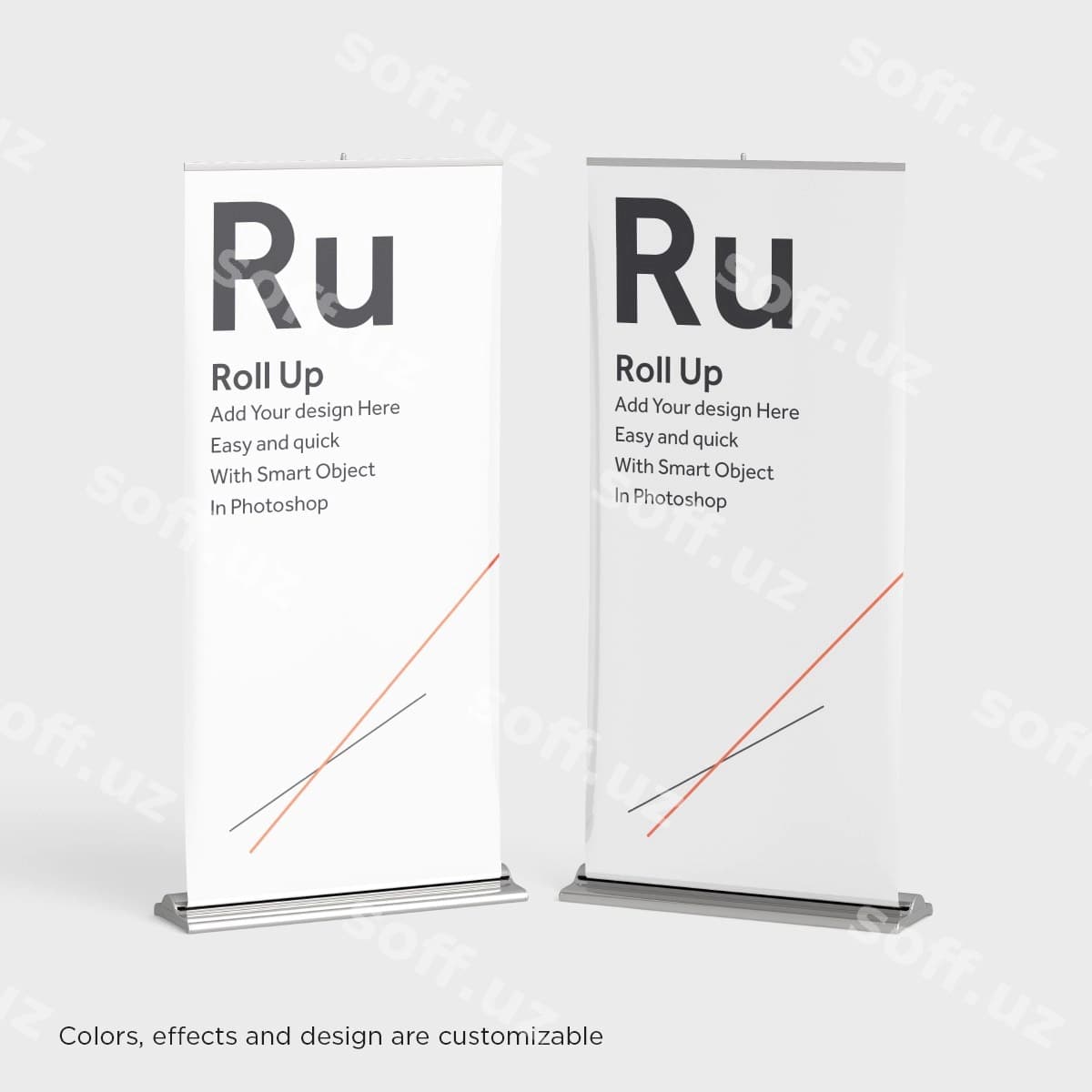 Ikki roll namuna | Two roll ups mock up