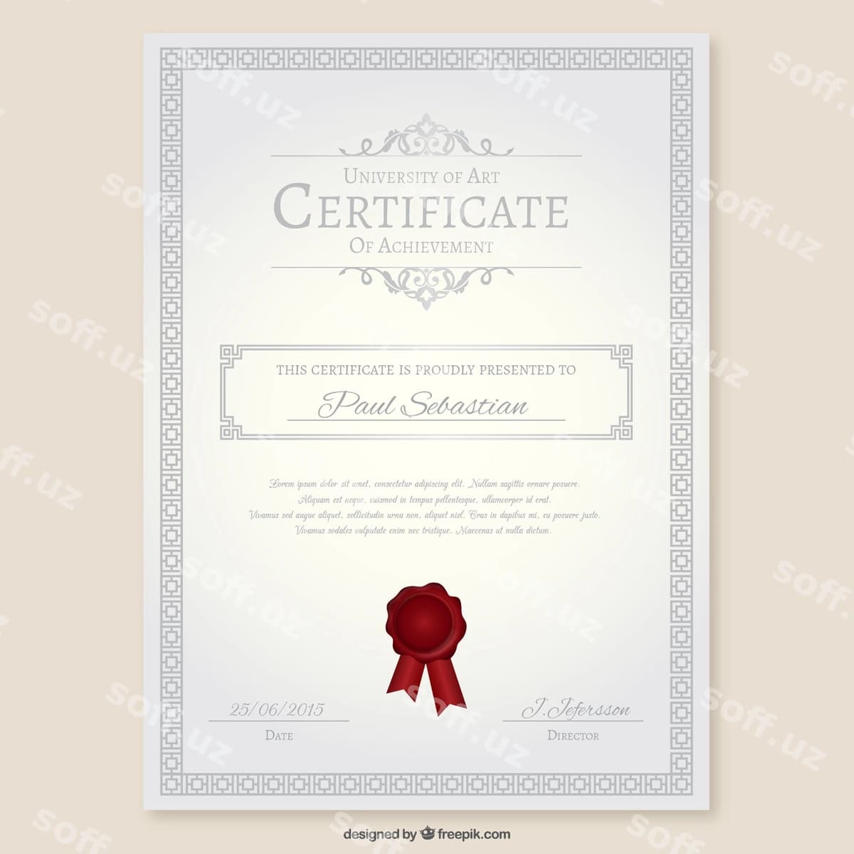 Universitet sertifikat | University certificate
