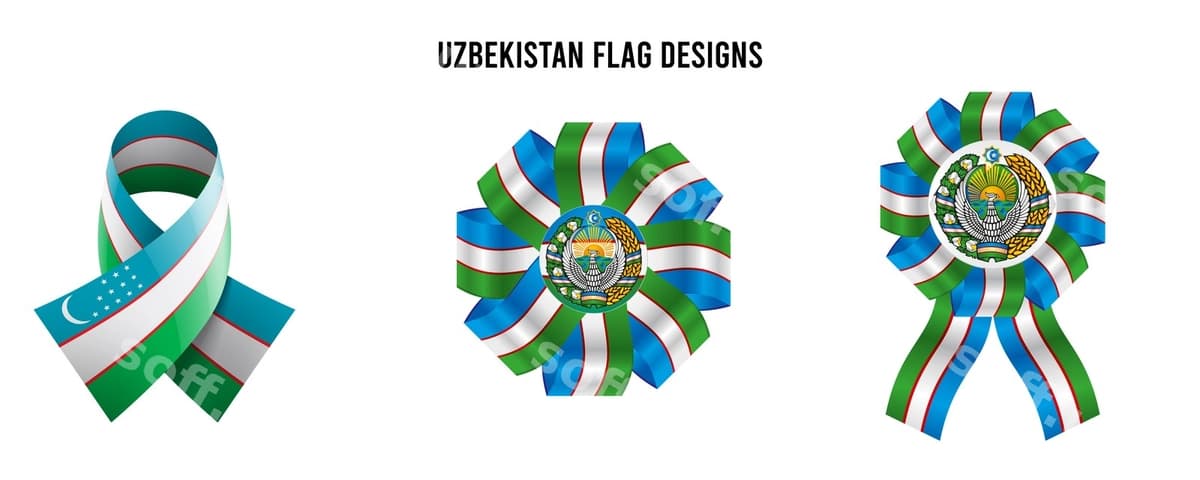 O'zbekiston bayroqi dizayni | Uzbekistan flag design