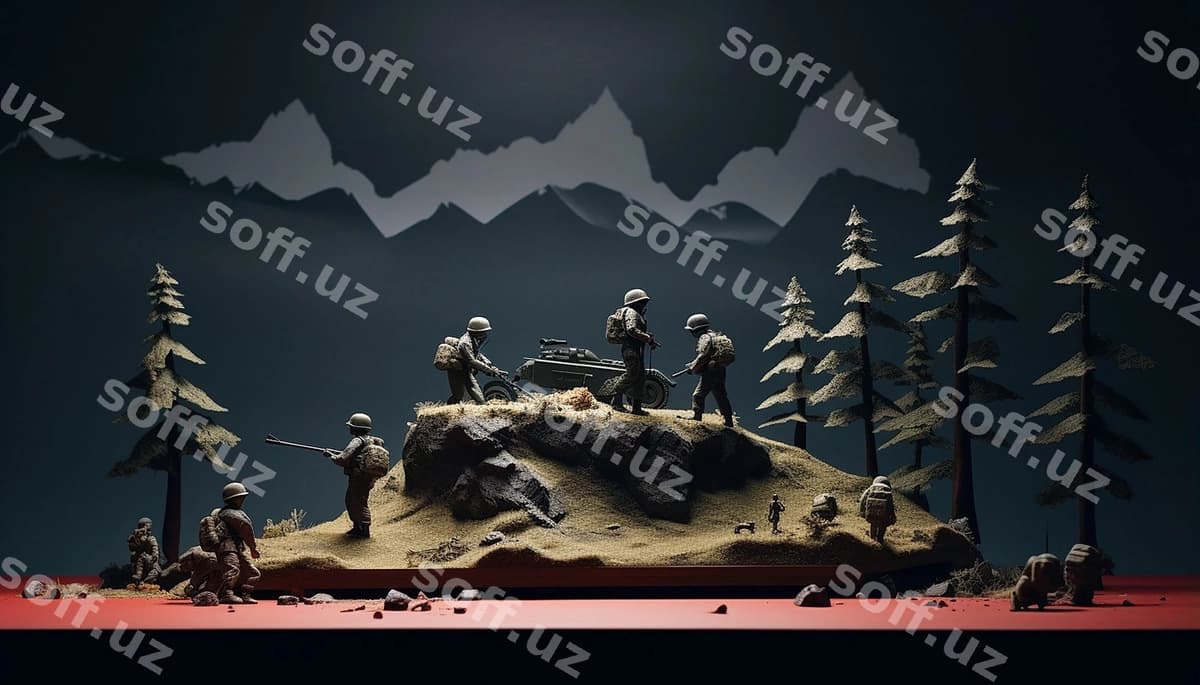 Veteran kun minimalizm diorama | Veteran day minimalism diorama